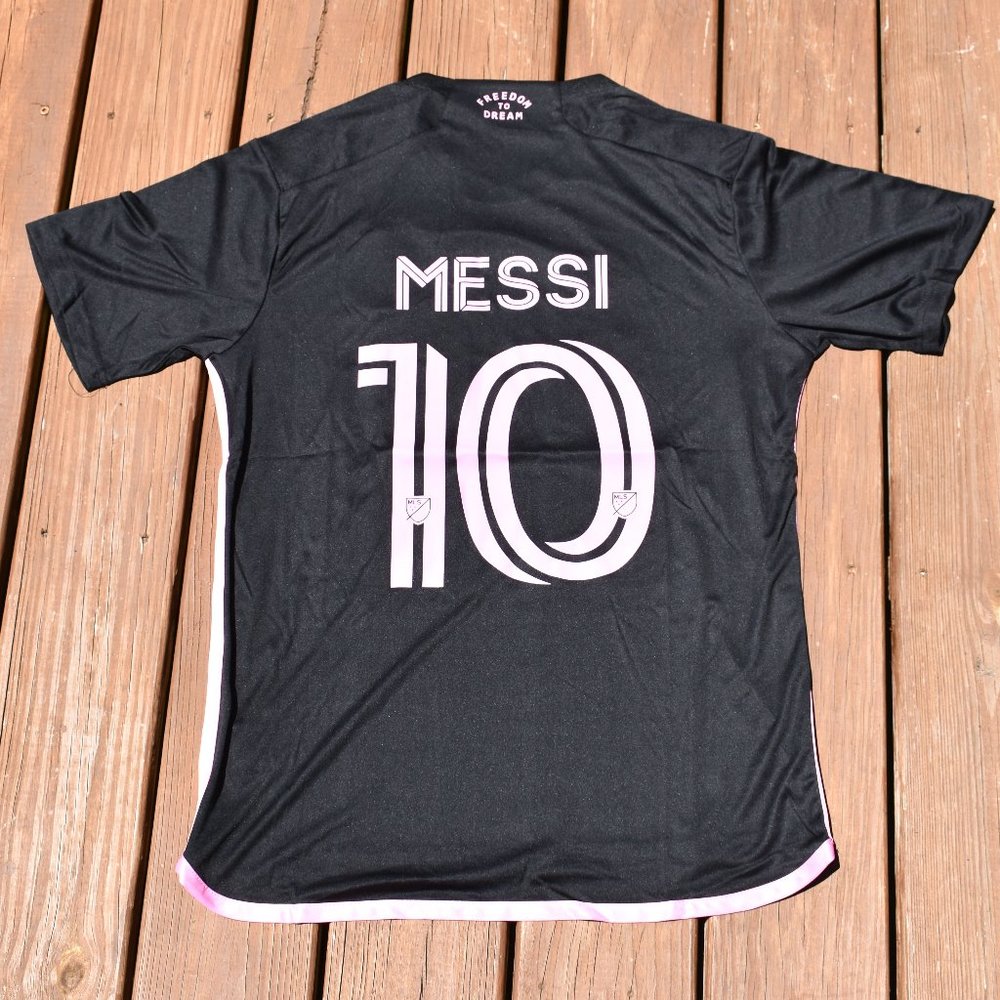 New Lionel Messi BLACK Inter Miami FC MLS Home Soccer Football Jersey Size 4XL